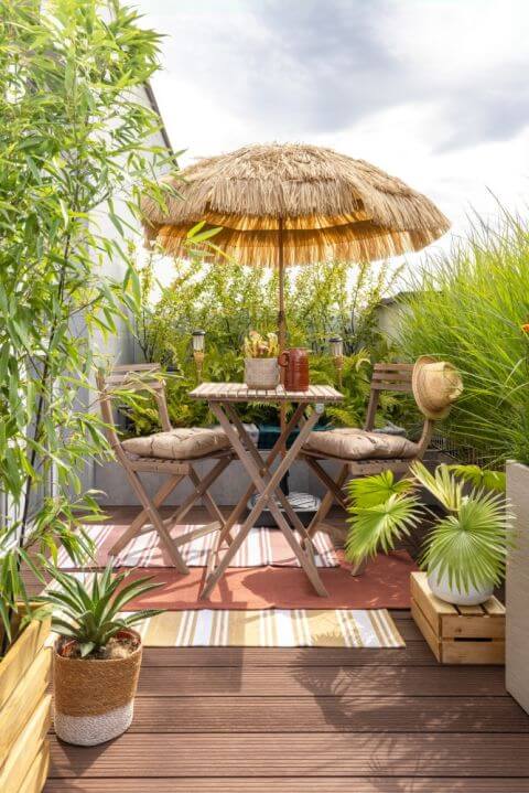 Parasol ogrodowy hawajski