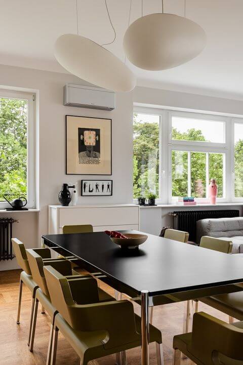 przedwojenne mieszkanie z nowoczesnym wystrojem