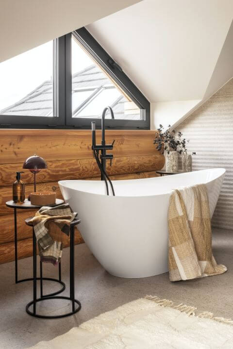 nowoczesny styl góralski łazienka