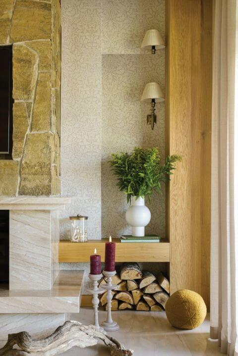 schowek na drewno do kominka