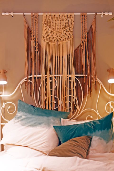 sypialnia w stylu boho