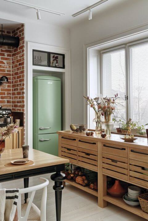 kuchnia styl skandynawski z loftowym