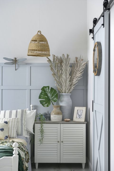 styl hamptons sypialnia inspiracje