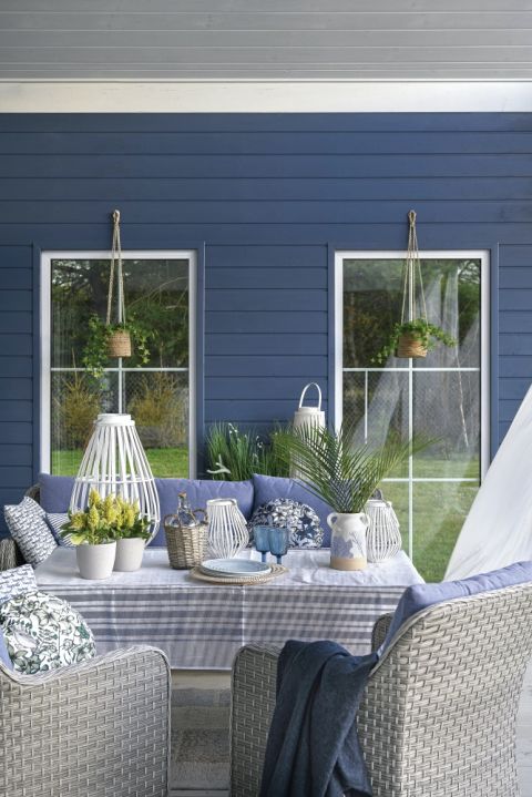 taras w stylu hamptons