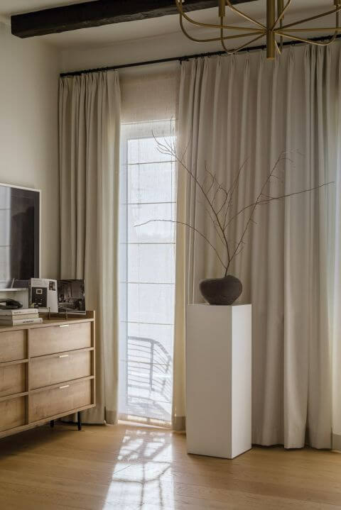 styl modern country sypialnia