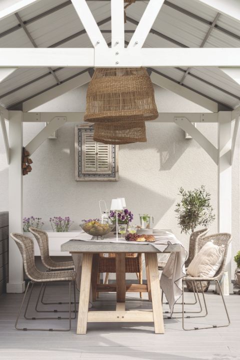 aranżacja tarasu w domu architektki wnętrz Mai Różańskiej