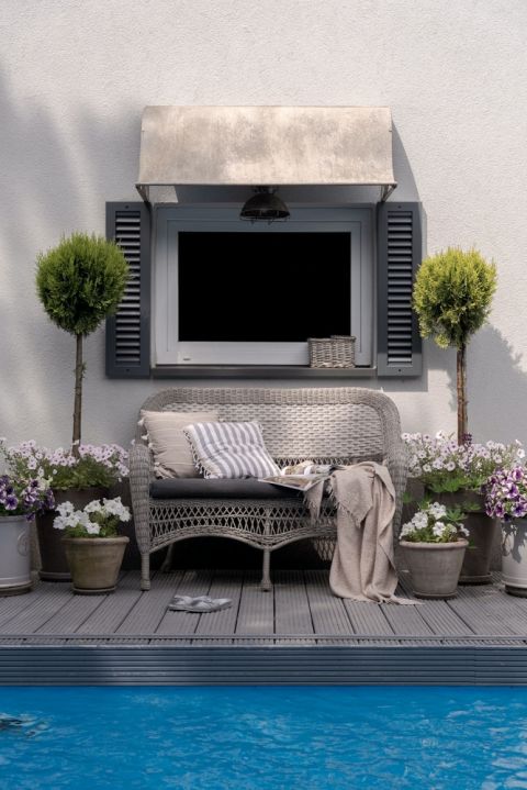 taras nad basenem aranżacja