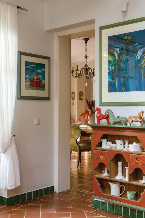 kuchnia w stylowej willi z duszą