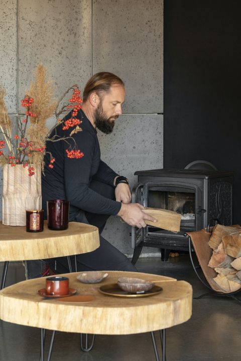 nowoczesny drewniany dom wystrój wnętrz