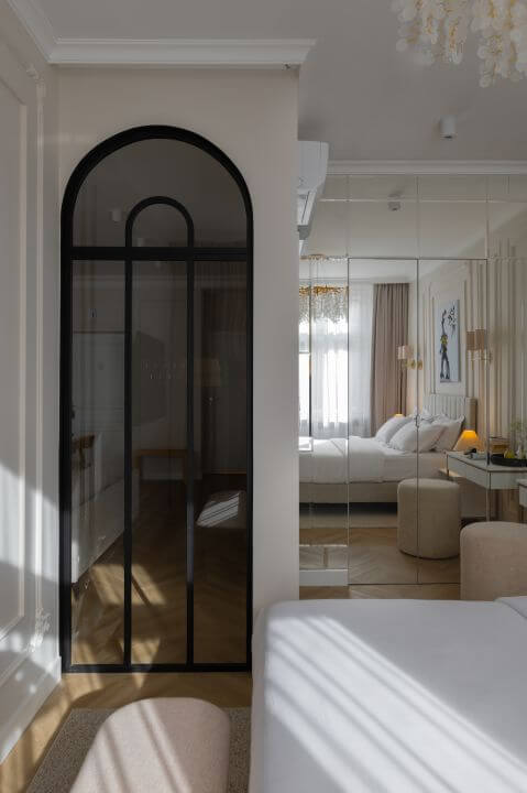 przeszklenie w stypialni