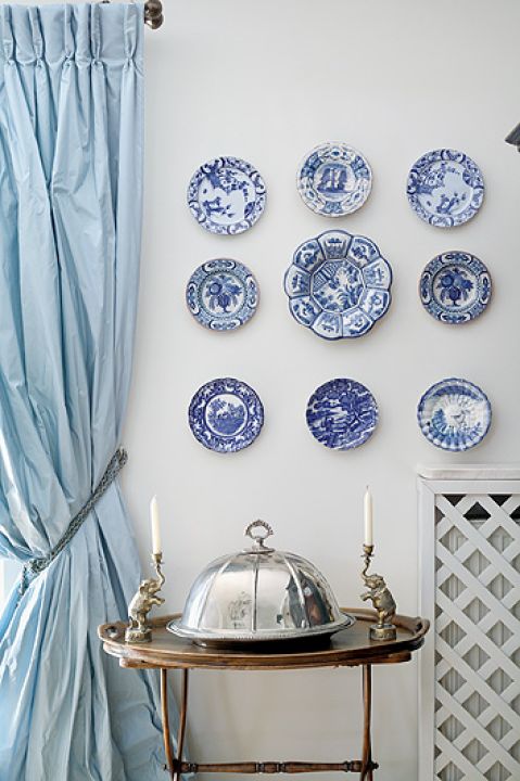 Ceramika z Delft - jedna z wielu kolejcji właścicielki.