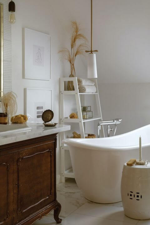 styl modern country łazienka