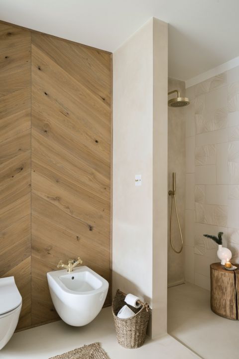 łazienka z prysznicem w stylu modern farmhouse