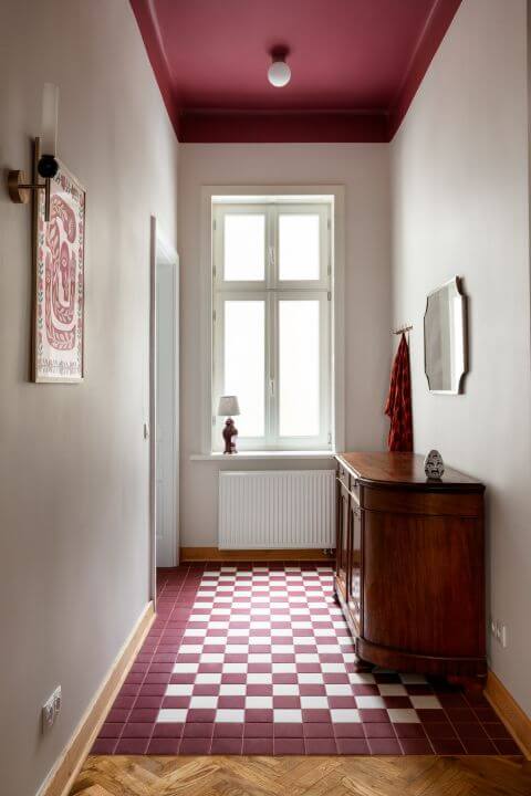 jak stosować wzór w kratkę we wnętrzach