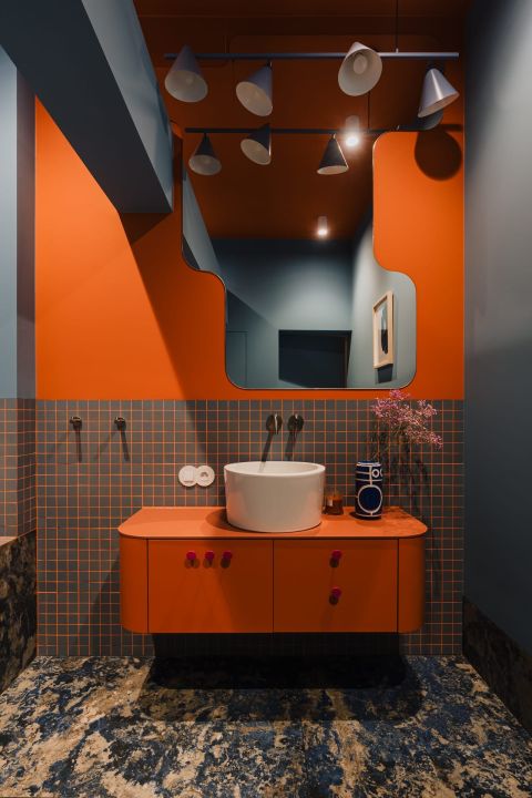 płytki łazienkowe w kratkę