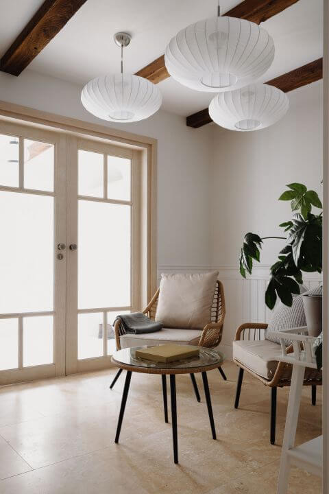 wnętrze w wakacyjnym stylu