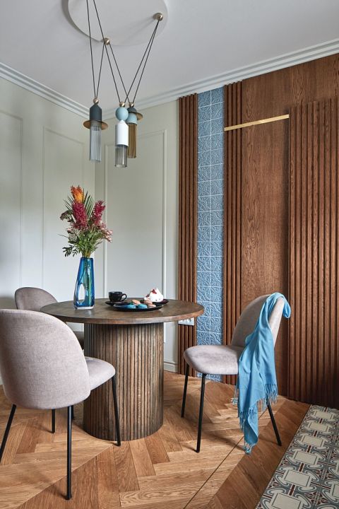 kącik jadalniany w kuchni modern classic