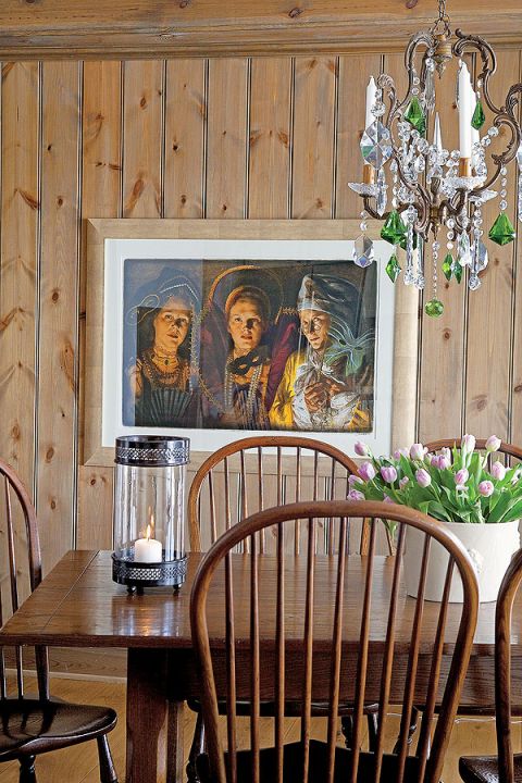 Skandynawski dom w ciepłym stylu prowansalskim