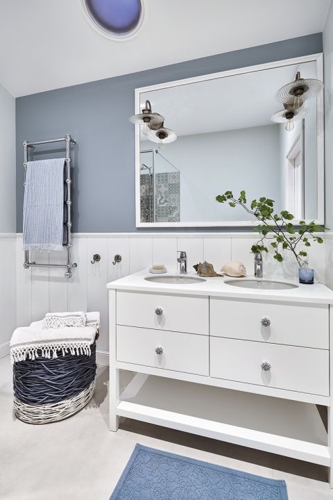 łazienka w stylu marynistycznym