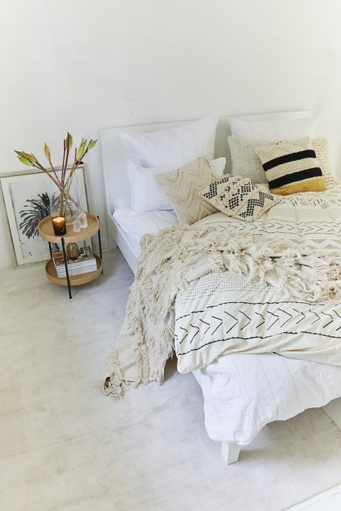 sypialnia w stylu boho