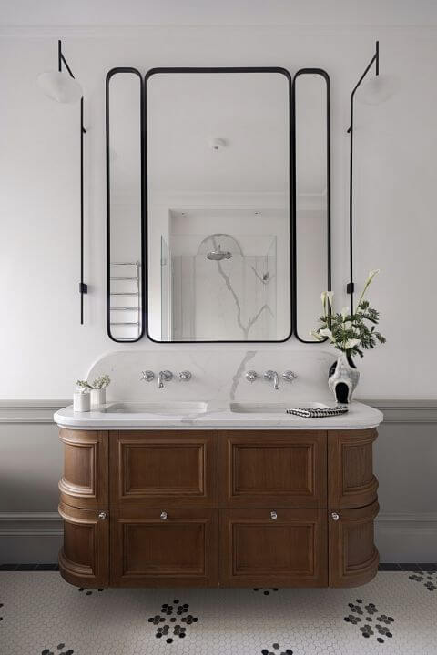 blat zintegrowany z umywalką