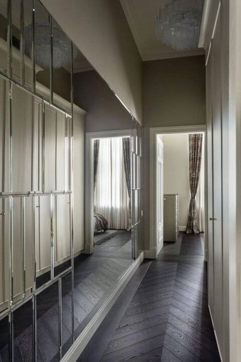 jak urządzić wąski korytarz