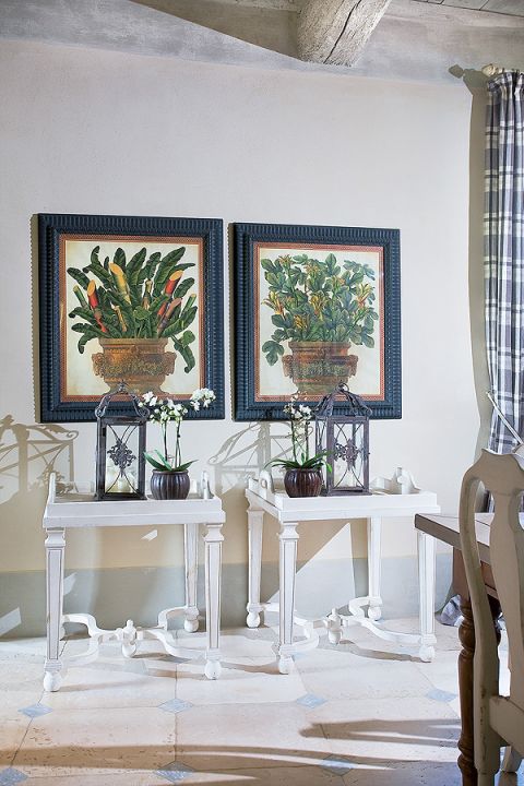 Wszystko w domu zaaranżowane jest wręcz geometrycznie.