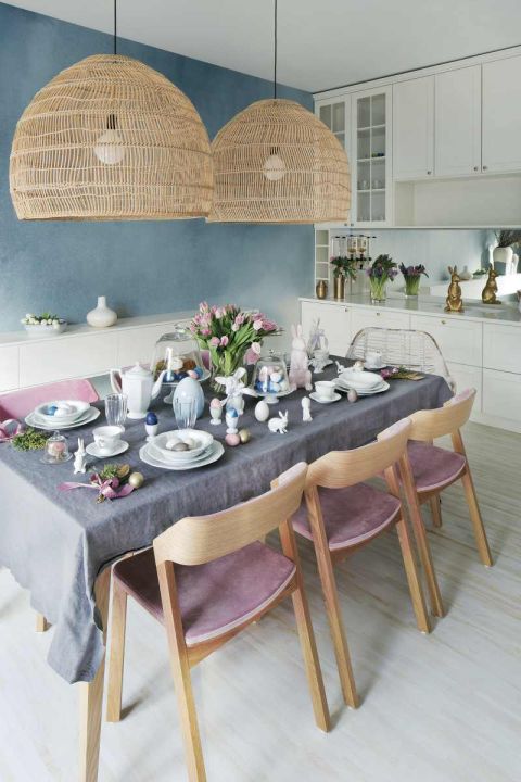 Pastelowa Wielkanoc – proste i stylowe ozdoby wielkanocne w nowoczesnym wnętrzu