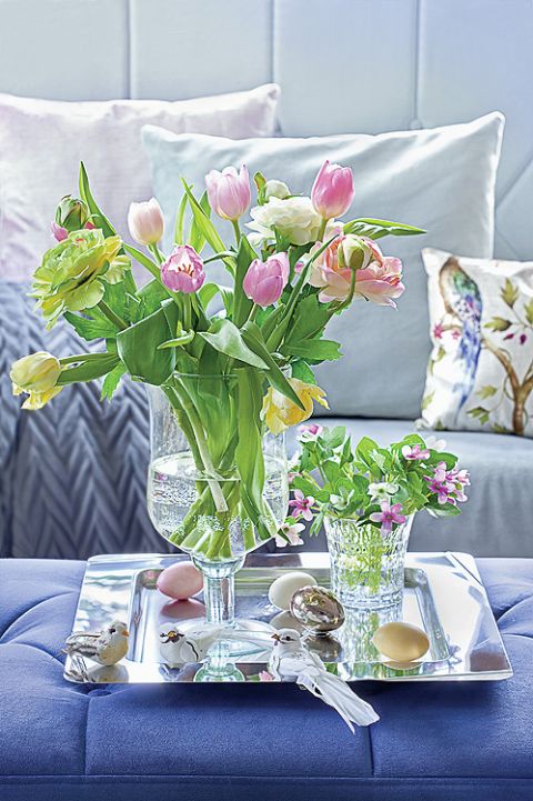 Wielkanocne dekoracje wnętrz w stylu francuskim