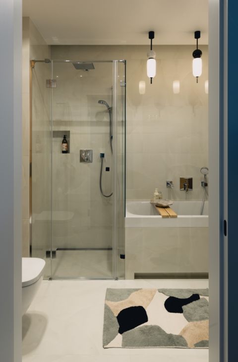 aranżacja łazienki w mieszkaniu 130 m2