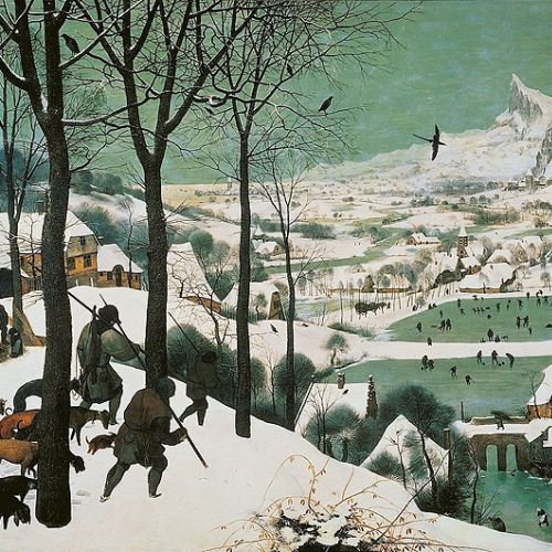 Pieter Bruegel, śnieg na obrazach
