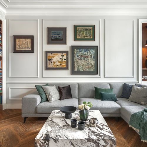 aranżacja salonu w kamienicy