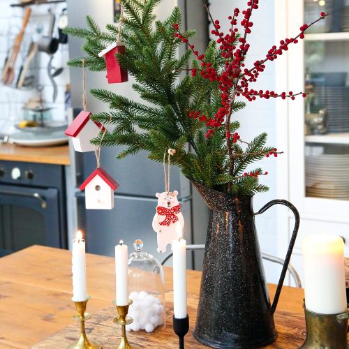 ozdoby bożonarodzeniowe w wazonie