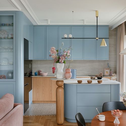 mieszkanie w pastelowych kolorach