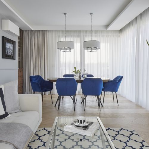 jadalnia w stylu hamptons