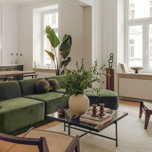 eklektyczny salon w kamienicy inspiracje
