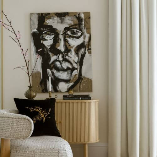 glamour i japandi w sypialni