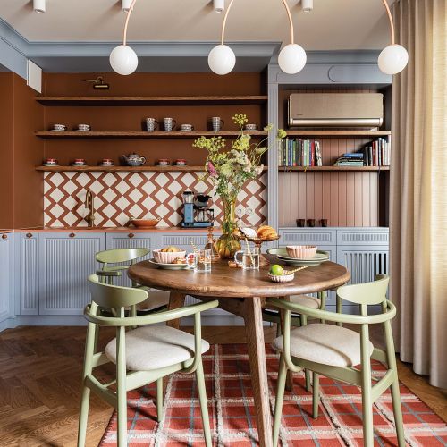 kolorowe mieszkanie urządzone z fantazją