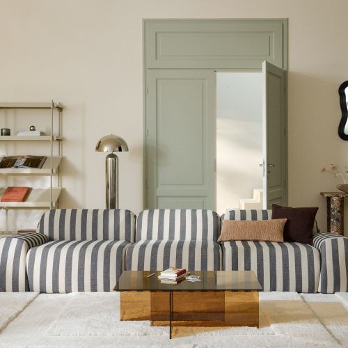 nowoczesna sofa modułowa w paski