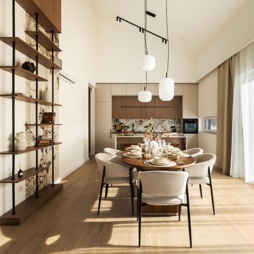 styl japandi i minimalizm w domu 75 m2