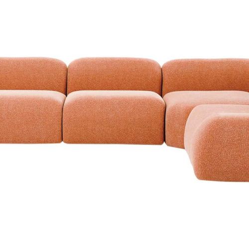 różowa sofa modułowa Wolke Westwing