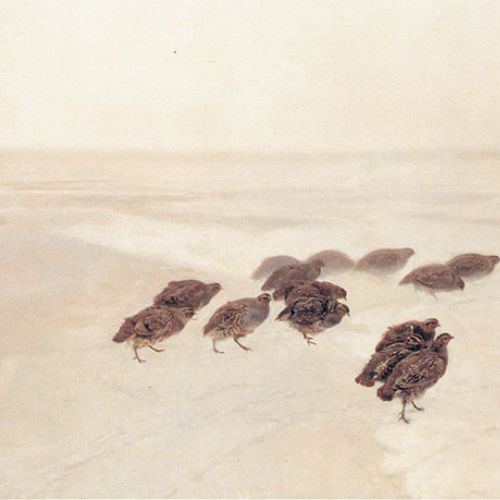 Józef Chełmoński, śnieg na obrazach