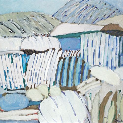 Tadeusz Dominik, śnieg na obrazach