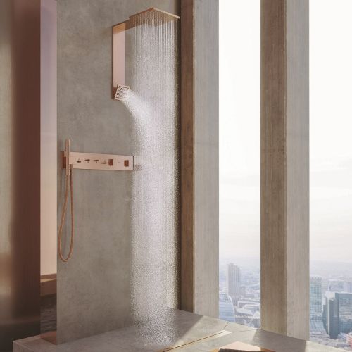 nowoczesna deszczownica podtynkowa Axor ShowerComposition