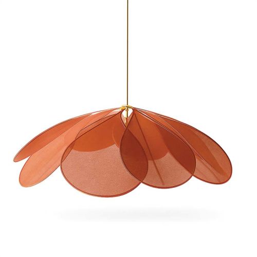 lampa inspirowana kształtem kwiatów