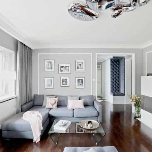 Pastele z pazurkiem - apartament w Warszawie