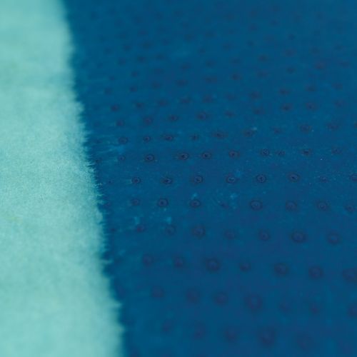 Z cyklu Wnętrza (fragment), gwasz na papierze, lata 70. XX w.