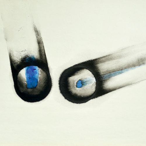 Z cyklu Przeciwstawienia , technika mieszana, lata 70. XX w.