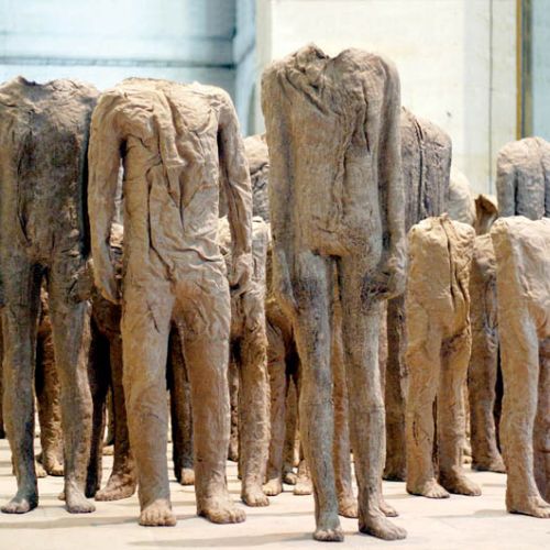 Hurma , Magdalena Abakanowicz, 1994-95 r., fot. Adam Kozak/AGENCJA GAZETA