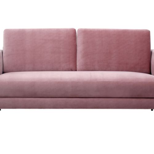 Sofa Regan, westwing.pl. Dobre zestawienie: pudrowy róż plus miedź lub szmaragd